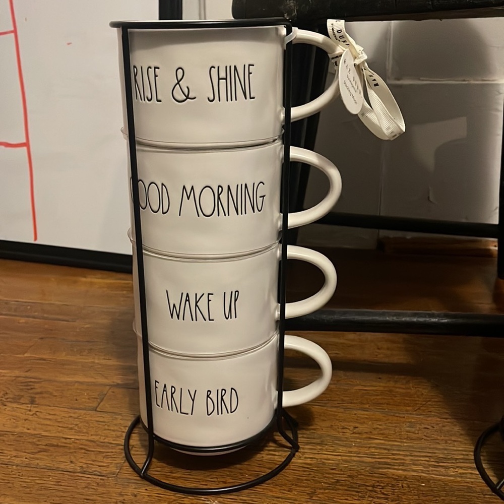 Stackable coffee Rae Dunn Cups